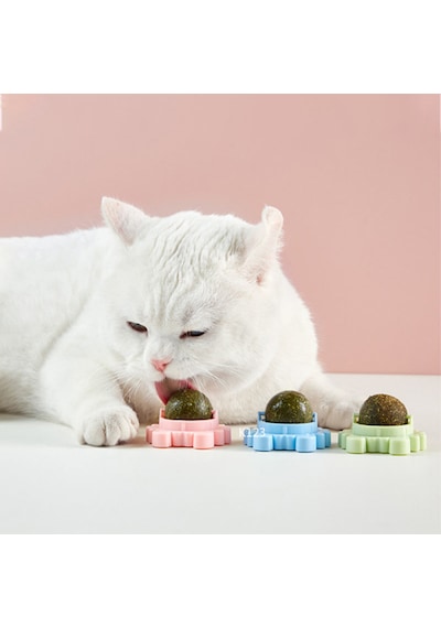 Tineke Catnipli Yenilebilir Kedi Nanesi Otu Yalama Oyun Topu Oyuncağı Yengeç