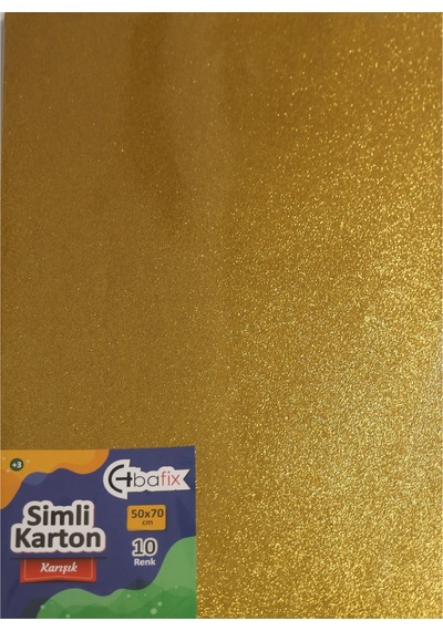 Bafix Simli Karton 50x70 10 Renk Karışık