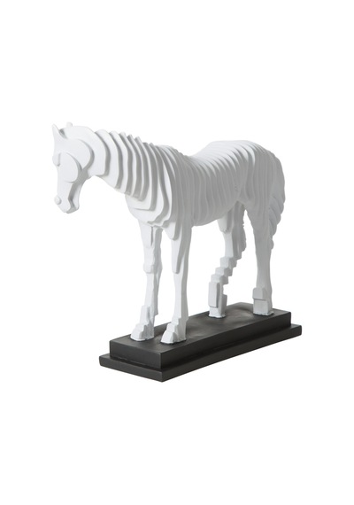 Mudo Home Whıte Horse Biblo 16x35x32 Cm