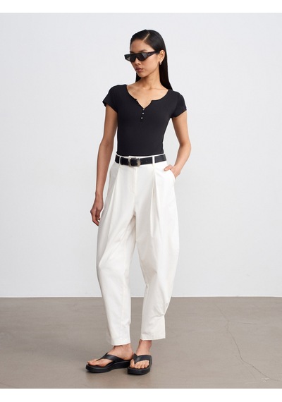 Dilvin 32688 %100 Pamuk Basic T-shirt-siyah