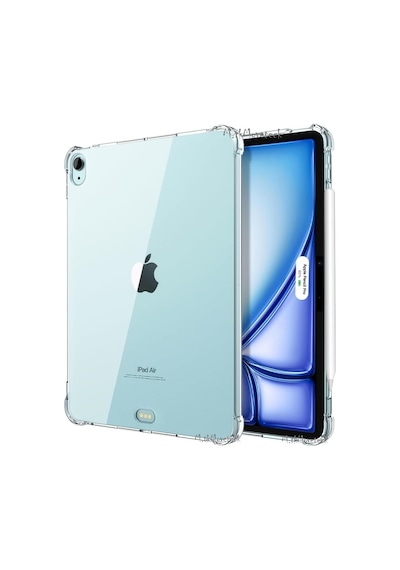 Apple Uyumlu iPad Air 13 İnç 2024 M2 Kılıf Arkası Şeffaf Köşe Korumalı