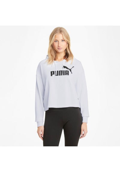 Puma Essentials Cropped Logo Rose Dust Kadın Beyaz Sweatshirt