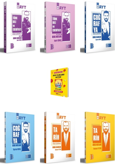 Benim Hocam Ayt Edebiyat Coğrafya Ve Tarih Soru Bankası Ve Ders Notları 6lı Set + Planlama Defteri