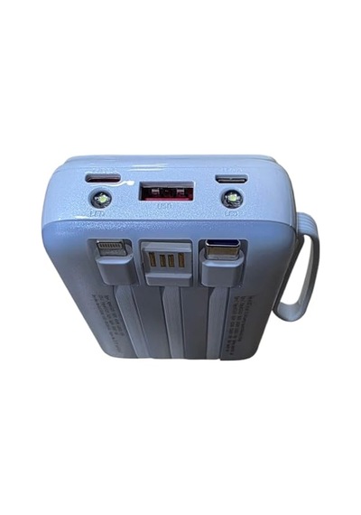 H28 10000 Mah Power Bank Pd 20w Ve Usb 22.5w Fast Hızlı Şarj Dahili Type C Ve Lightning Kablolu Dünya Standartları