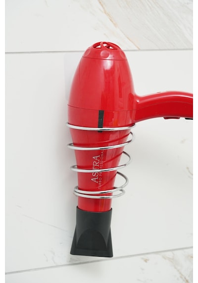 Krom Çelik Güçlü Magic Yapışkanlı Saç Kurutma Makine Askısı, Çelik Krom Fönlük Metal Gri Tr Diğer