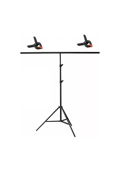 Gdx Seyyar 120x200cm Gri Pvc Fon Perde Seti T-profil Standlı Mat Gri Ürün Çekim Fon Seti