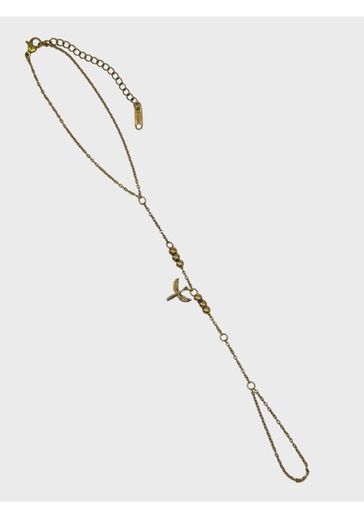 Arnes Jewelry Çelik Dorikalı Melek Kanadı Şahmeran Bileklik Ar584nes Gold
