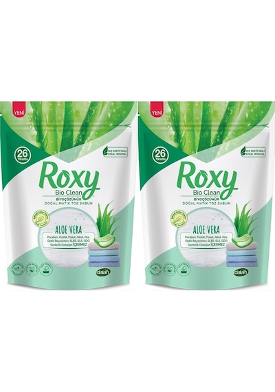 Dalan Roxy Bio Clean Matik Sabun Tozu 800GR Aloe Vera (2 Li Set)