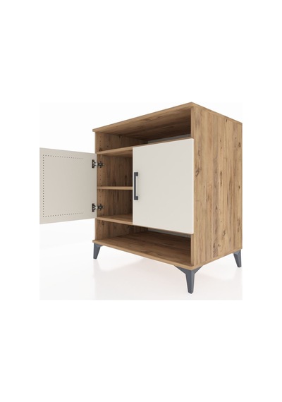 Kronos Şifonyer 3 Raflı 2 Kapaklı 88x59x96 Çam-aytaşı Atlas Çam