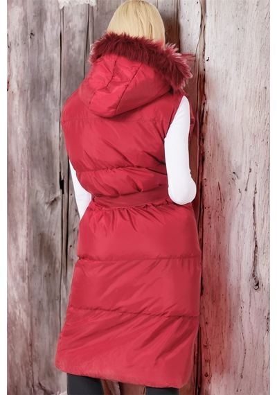 Z6744 Dewberry Bayan Yelek-açık Bordo Açık Bordo