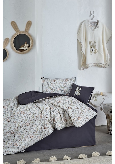 Ecocotton Dogi Bebek Nevresim Seti Baskılı 100 x 150