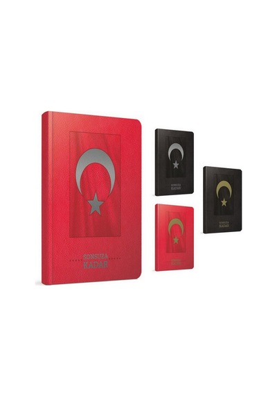 Sonsuza Kadar Iplik Dikişli Sert Kapak Defter 120 Yaprak Çizgili 9x14 Ebat Çok Renkli