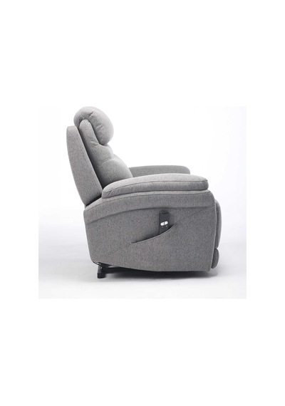 Lisbon Power Lift Otomatik Mekanizmalı Baba Ve Tv Koltuğu Bej-gri Kumaş 88x99x106 Cm Gri