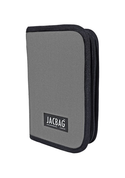 Jacbag Cover -sert Kapaklı Lastikli Kalem Kutusu Cover-gri renkli