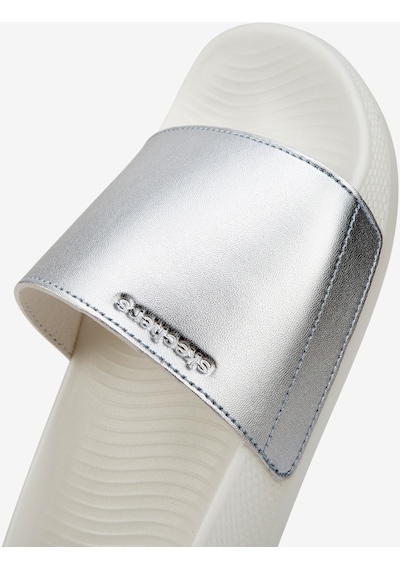 Skechers Hyper Slide - Shine On Kadın Gri Terlik 140431 Sıl Gri