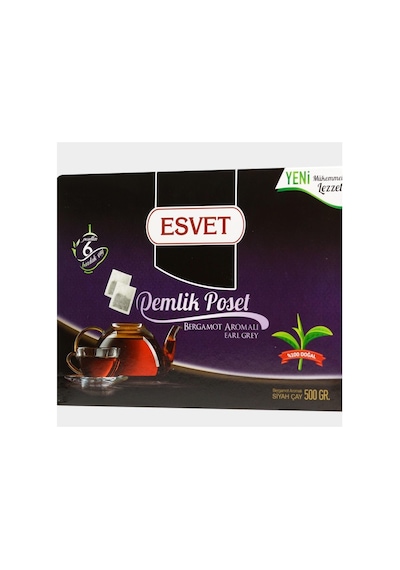 Esvet Bergamot Aromalı Demlik Poşet Çay 50 X 10 Gx5 Adet