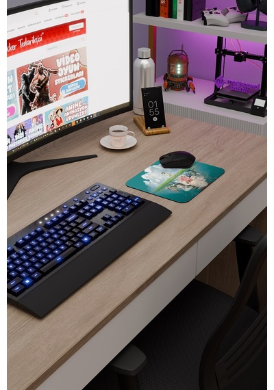 Spirited Away Kaymaz Dikişli Kauçuk Oyuncu Mousepad V5 - 22x18 Gaming Mouse Pad Fare Altlığı