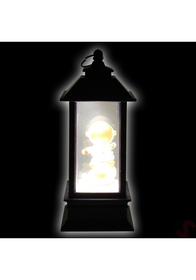 Uçuşan Simli,12,5cm X 5cm Led Işıklı Astronot Fener Küre - D