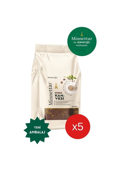 Şekeroğlu Minnettar Dibek Kahvesi Toz 5 x 1 KG