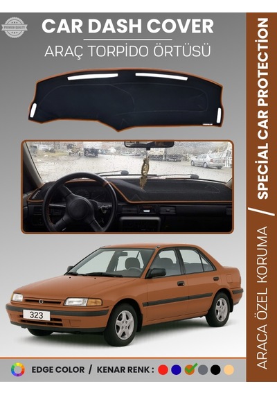 Mazda 323 1991-1995 Torpido Örtüsü Ön Panel Halısı Torpido Koruma Özel Kesim Kaymaz Hızlı Montaj - 845 Stiloto