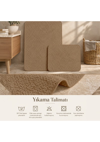 2'li Banyo Klozet Takımı Sütlü Kahve
