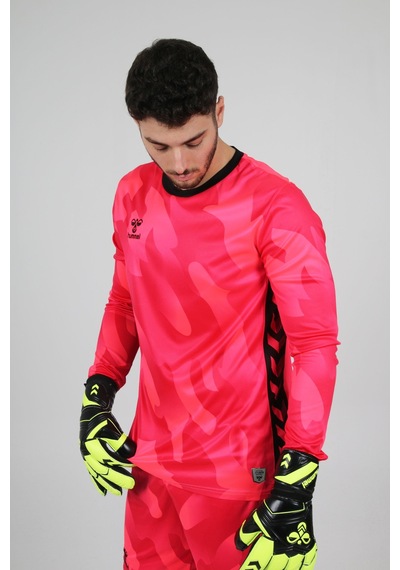 Hummel Elegance Profesyonel Kaleci Forması Nar Çiçeği
