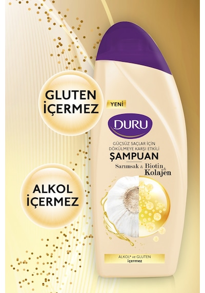 Sarımsak&biotin&kolajen Dökülmeye Karşı Etkili Şampuan 3x500 Ml Tüm Saç Tipleri Sarımsak&biotin&kolajen Dökülmeye Karşı Etkili Şampuan 3x500 Ml Tüm Saç Tipleri