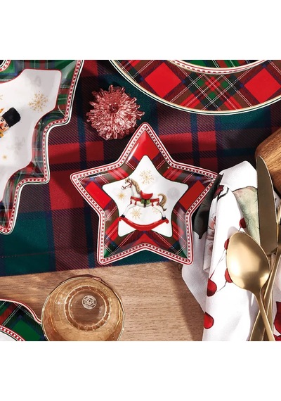 Korkmaz Jolly Collection 4lü Yıldız Çerezlik A640-06 Çok Renkli