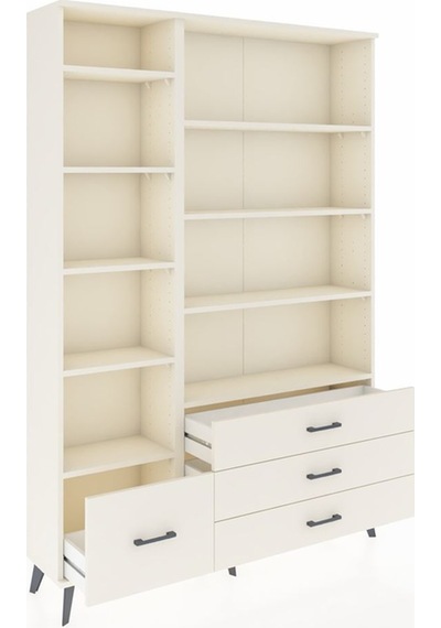 Arges Dolap 9 Raflı 4 Çekmeceli 132x30x195 Aytaşı-aytaşı/aytaşı Aytaşı