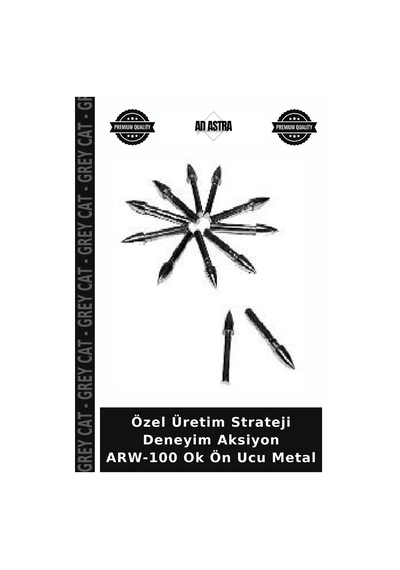 Özel Üretim Strateji Deneyim Aksiyon Arw-100 Ok Ön Ucu Metal