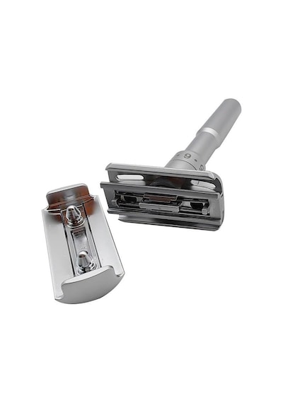 Valkyrie Metal Ayarlanabilir Manuel Geleneksel Tıraş Aleti Makinası 5 Jilet 6 Kademe Gümüş