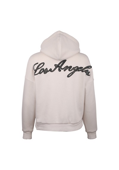 Hood Kadın Sweatshırt Bej