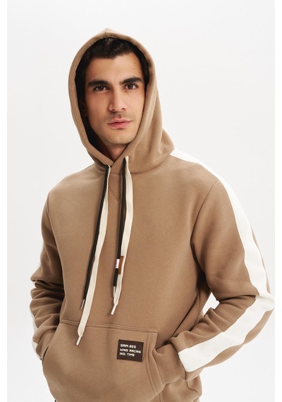 AR-MA Arma Erkek Kapüşonlu Sweatshirt Regular Fit, 3 İplik Şardonlu, Kanguru Cepli, Basic Örme K30254629002 Gri AR-MA Arma Erkek Kapüşonlu Sweatshirt Regular Fit, 3 İplik Şardonlu, Kanguru Cepli, Basic Örme K30254629002 Gri