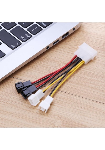 Fan Çoklayıcı Kablo Splitter 4 Pin Switch 3 Pin 3 Port