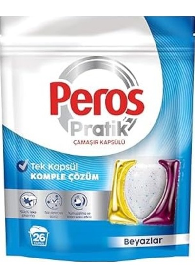 Peros Pratik Beyazlar 26'lı Çamaşır Kapsülü