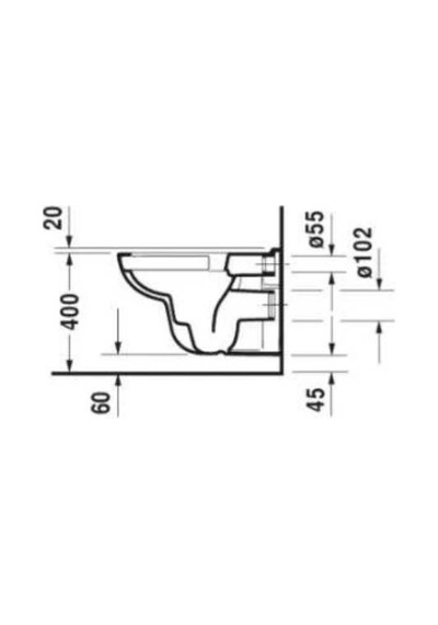 Duravit - D-code Kanalsız Rimless Asma Klozet Yavaş Kapanır Kapak Dahil - 45703920a1- Diğer