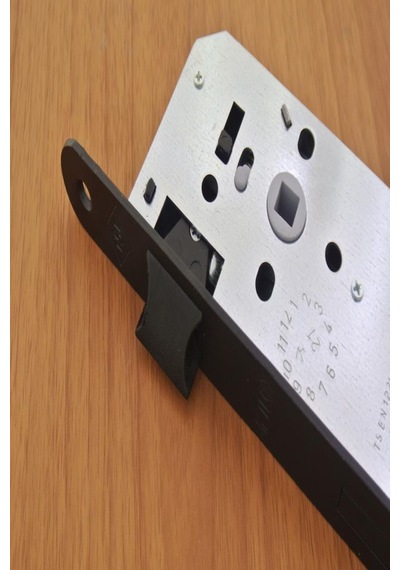 Metlox Siyah Oval Oda Sessiz Kapı Kilidi 40 Mm