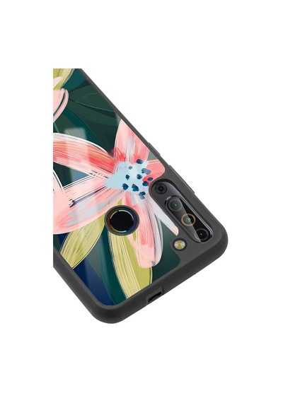 Casper X20 Suluboya Çiçek Tasarımlı Glossy Telefon Kılıfı Çok Renkli