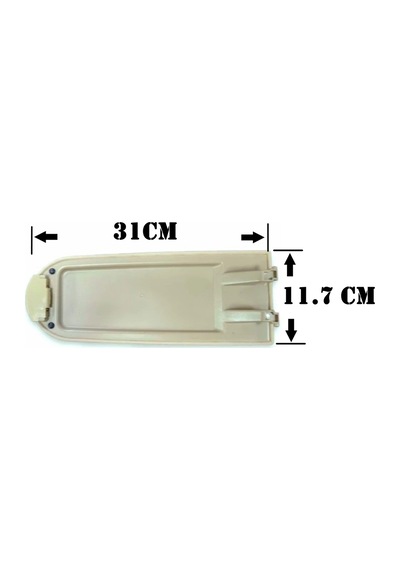 Seat Toledo 4 2012-2019 İçin Kolçak Kapağının Alt Plastik Tamir Seti Krem Renk