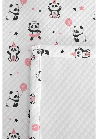 Evimde Bambaşka Panda Pembe Modern Kız Çocuk Pike Takımı-sevimli Siyah Yıldız Bebek Odası Yatak Örtüsü-160x220 CM Evimde Bambaşka Panda Pembe Modern Kız Çocuk Pike Takımı-sevimli Siyah Yıldız Bebek Odası Yatak Örtüsü-160x220 CM