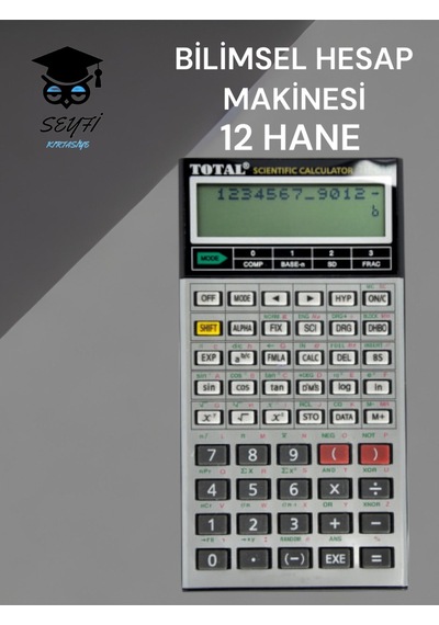 Bilimsel Hesap Makinesi 12 Hane Çok Renkli