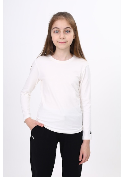 Toontoy Kids Toontoy Kız Çocuk Baskısız Tişört Ekru