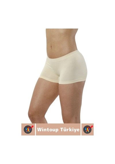 Özel Üretim İz Göstermez Düşük Bel Vücut Toparlayıcı Dikişsiz Boxer Korse Ten