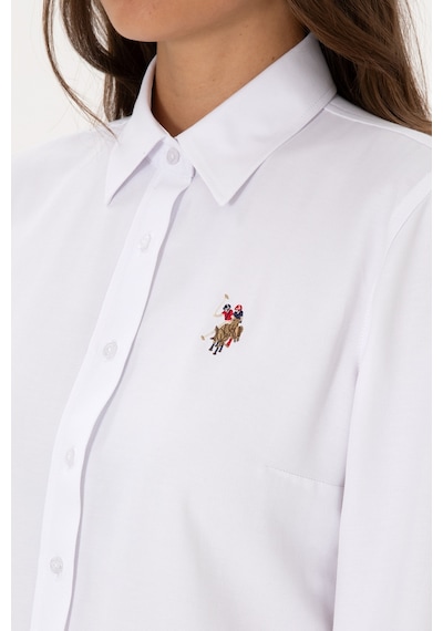 U.s. Polo Assn. Kadın Beyaz Gömlek Basic 50308043-vr013 Beyaz