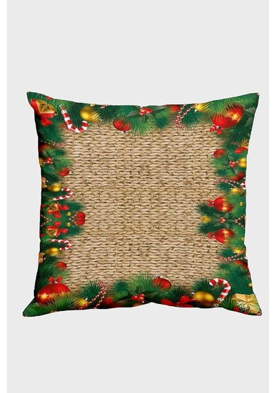 Tr Bej Yeniyıl Yılbaşı Christmas Noel Kırlent Kılıfı Krl1293 Diğer