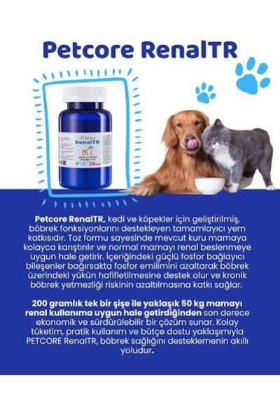 Petcore Renaltr Kedi Ve Köpekler İçin Böbrek Koruyucu