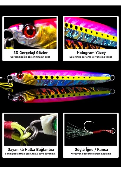 Jig, Zoka, Suni Yem, Uv Metal Jig, 80gr 11cm Jıgto Tide 80