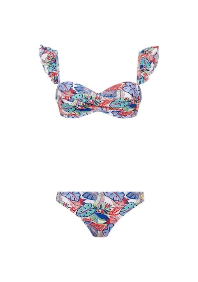 U.S. Polo Assn. Kadın Desenli Bikini Takım Çok Renkli