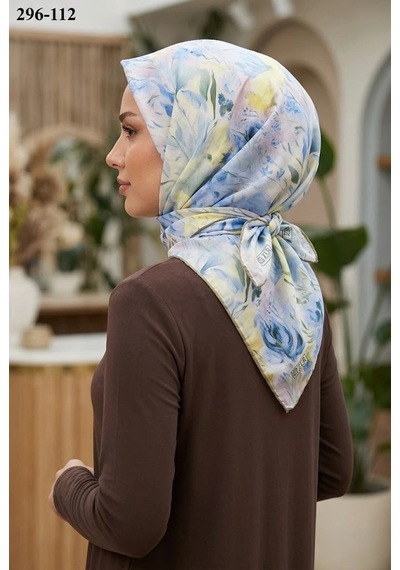 Zer Scarf Zer Scarfs Dijital Soft Pamuk Eşarp 296-112 Çok Renkli
