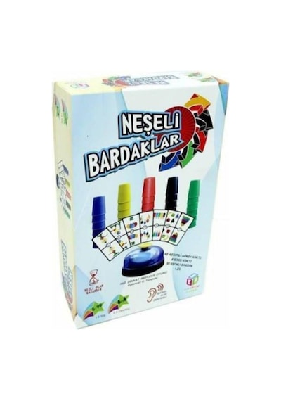 Hobi Neşeli Bardaklar Hızlı Olan Kazansın Akıl Oyunu - Renkli Bar